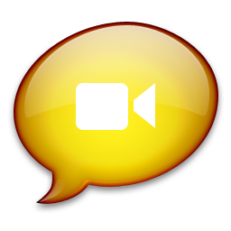 iChat Yellow Icon 256x256 png